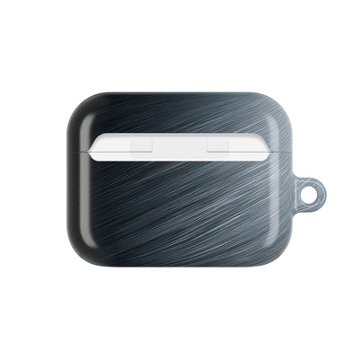 Brushed Obsidian Steel · Hard Case for AirPods & AirPods Pro · Grey