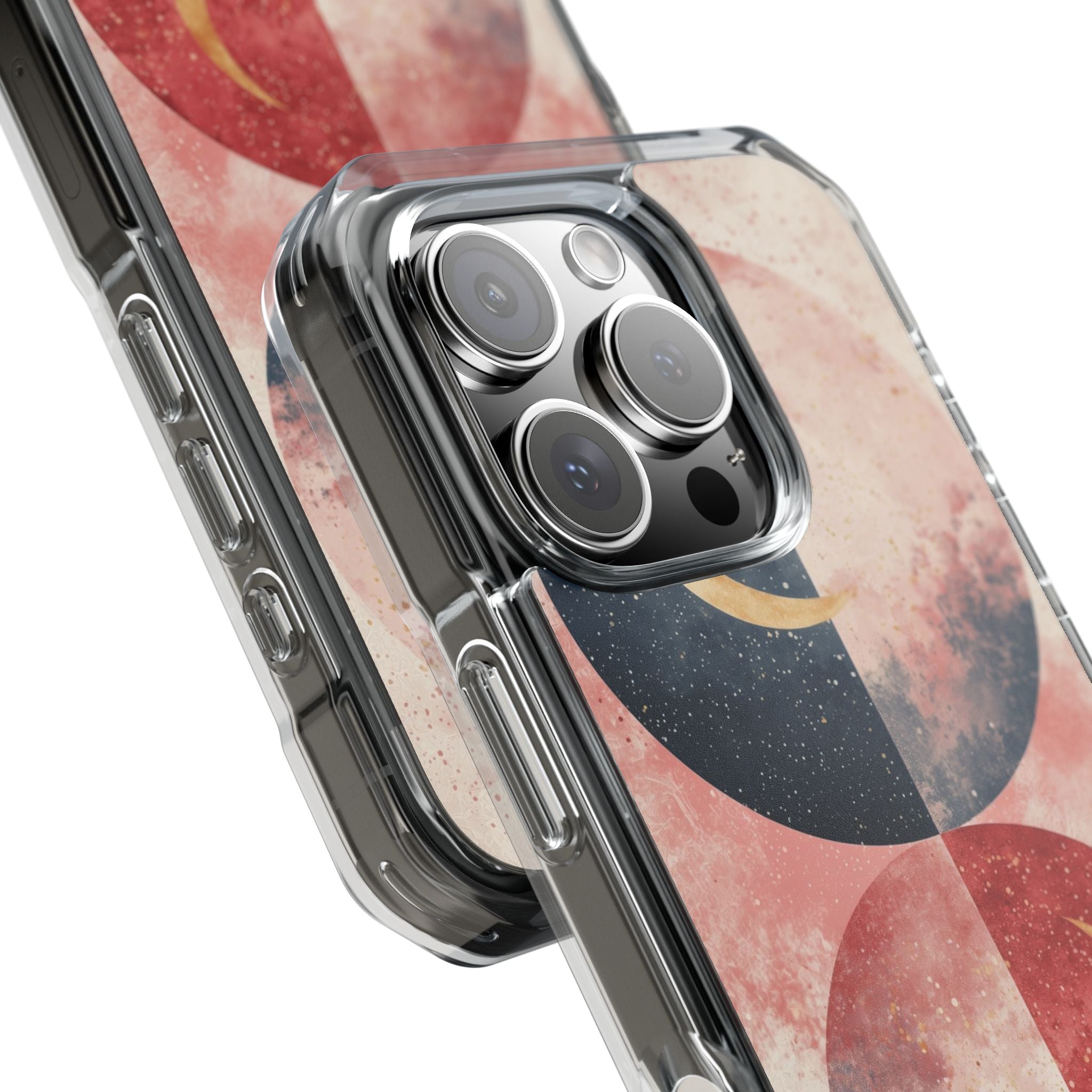 Golden Crescent Circles iPhone 16 Pro Case - Impact