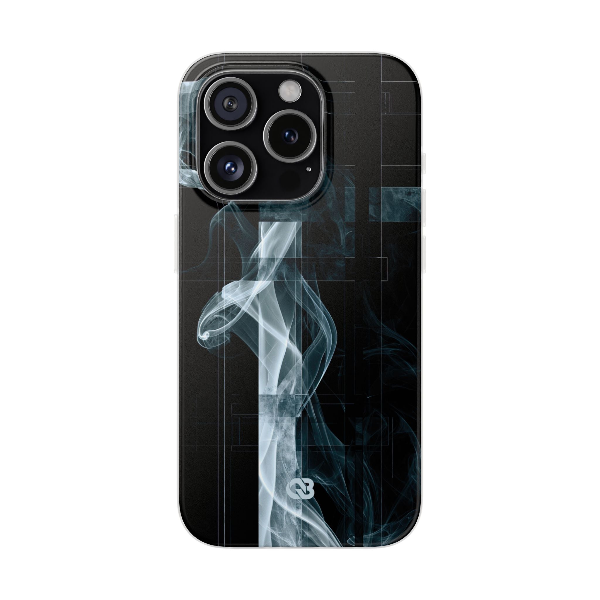Black Lite Phone Case for iPhone - Arctic Vapor Grid