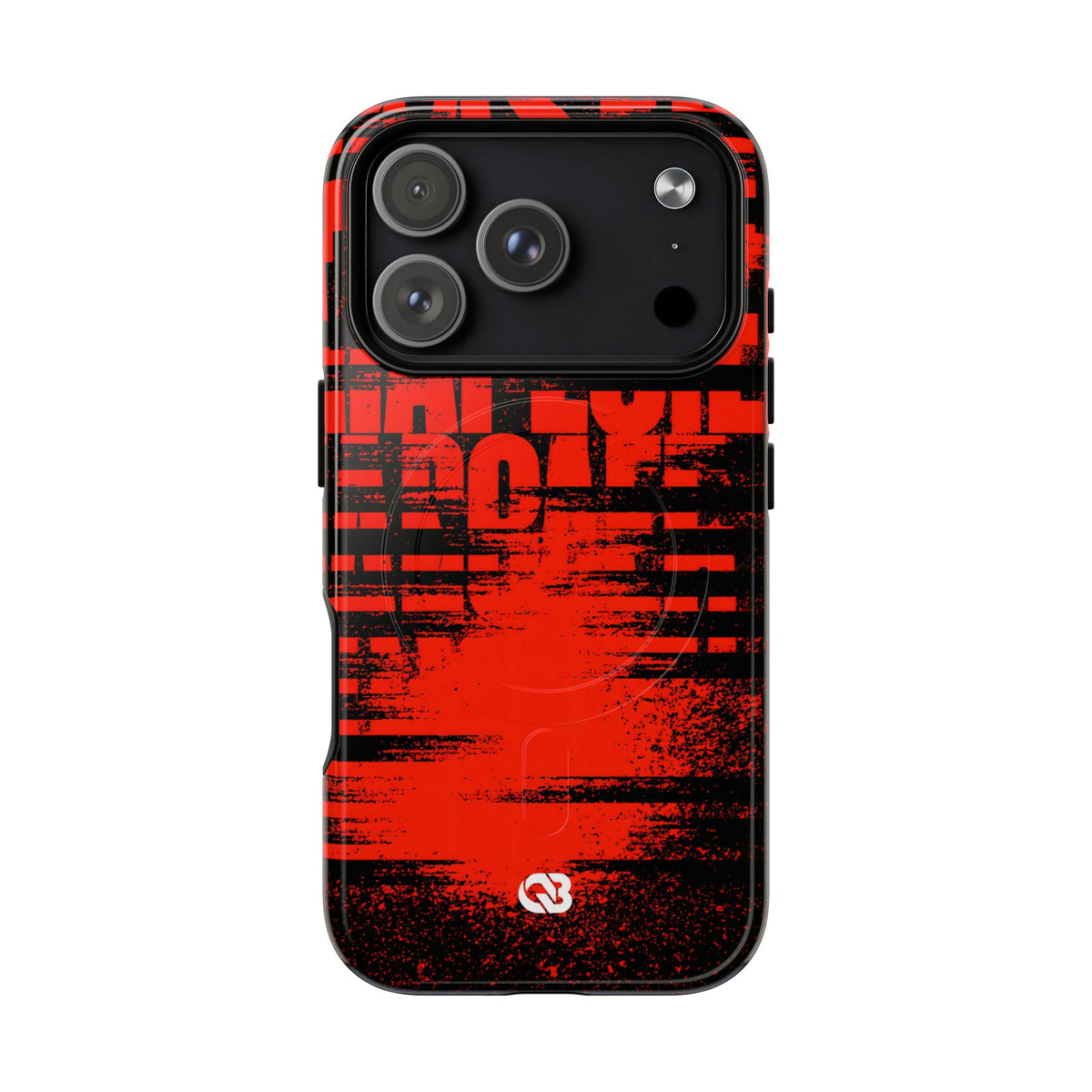 Crimson Redaction · Tough 2.0 Magnetic Phone Case for iPhone · Black
