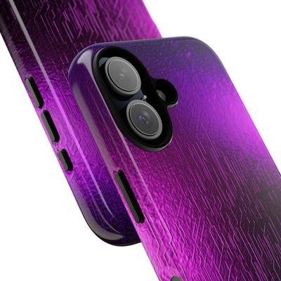 Violet Cyber Circuit · Tough Phone Case for iPhone · Purple