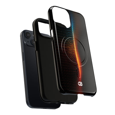 Luminous Refraction Grid · Tough 2.0 Magnetic Phone Case for iPhone · Black
