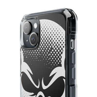 Phantom Halftone · Clear Impact Magnetic Phone Case for iPhone ·  Black