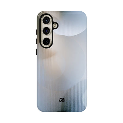 White Tough Phone Case for Samsung - Frosted Ribbed Sphere