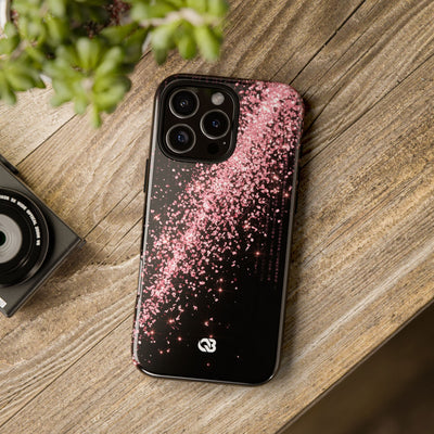 Rose Digital Cascade · Tough Phone Case for iPhone · Pink