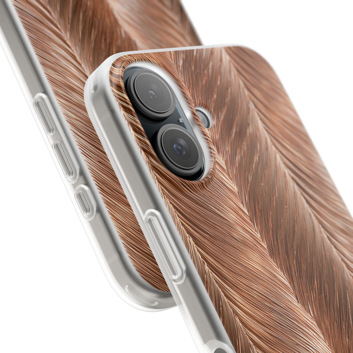 Rose Gold Weave · Lite Phone Case for iPhone ·  Brown