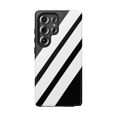 Obsidian White Bars · Tough Handyhülle für Samsung