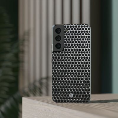 Silver Lite Phone Case for Samsung - Brutalist Steel Mesh