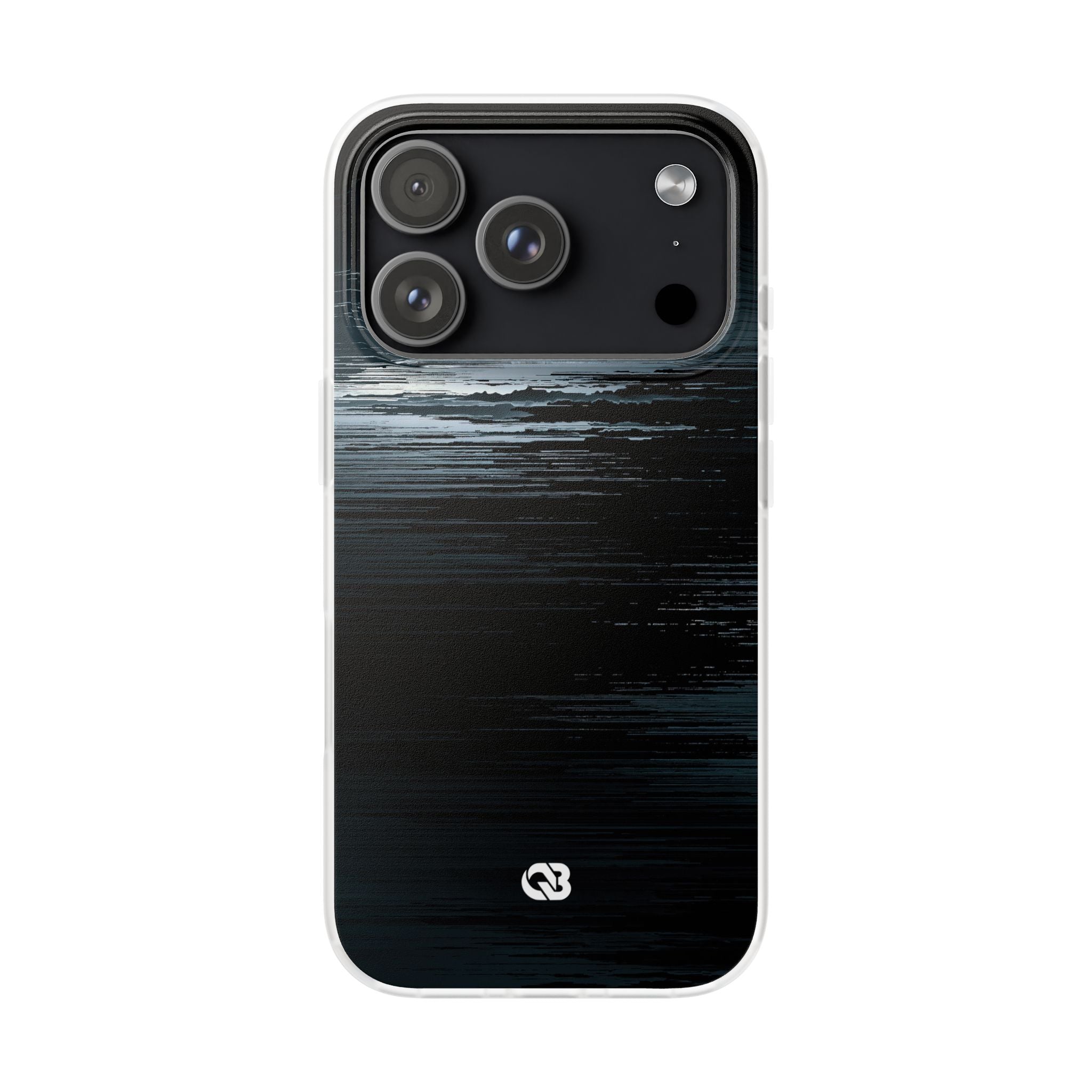Black Lite Phone Case for iPhone - Frozen Signal Glitch