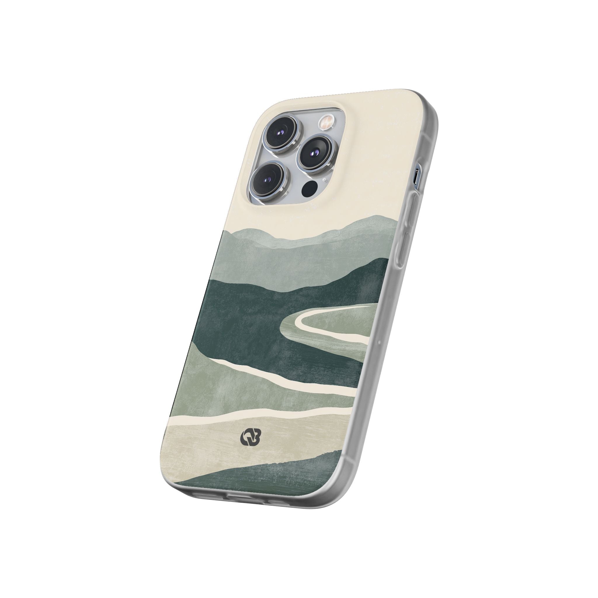Green Lite Phone Case for iPhone - Misty Sage Valley