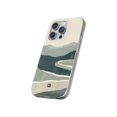 Green Lite Phone Case for iPhone - Misty Sage Valley