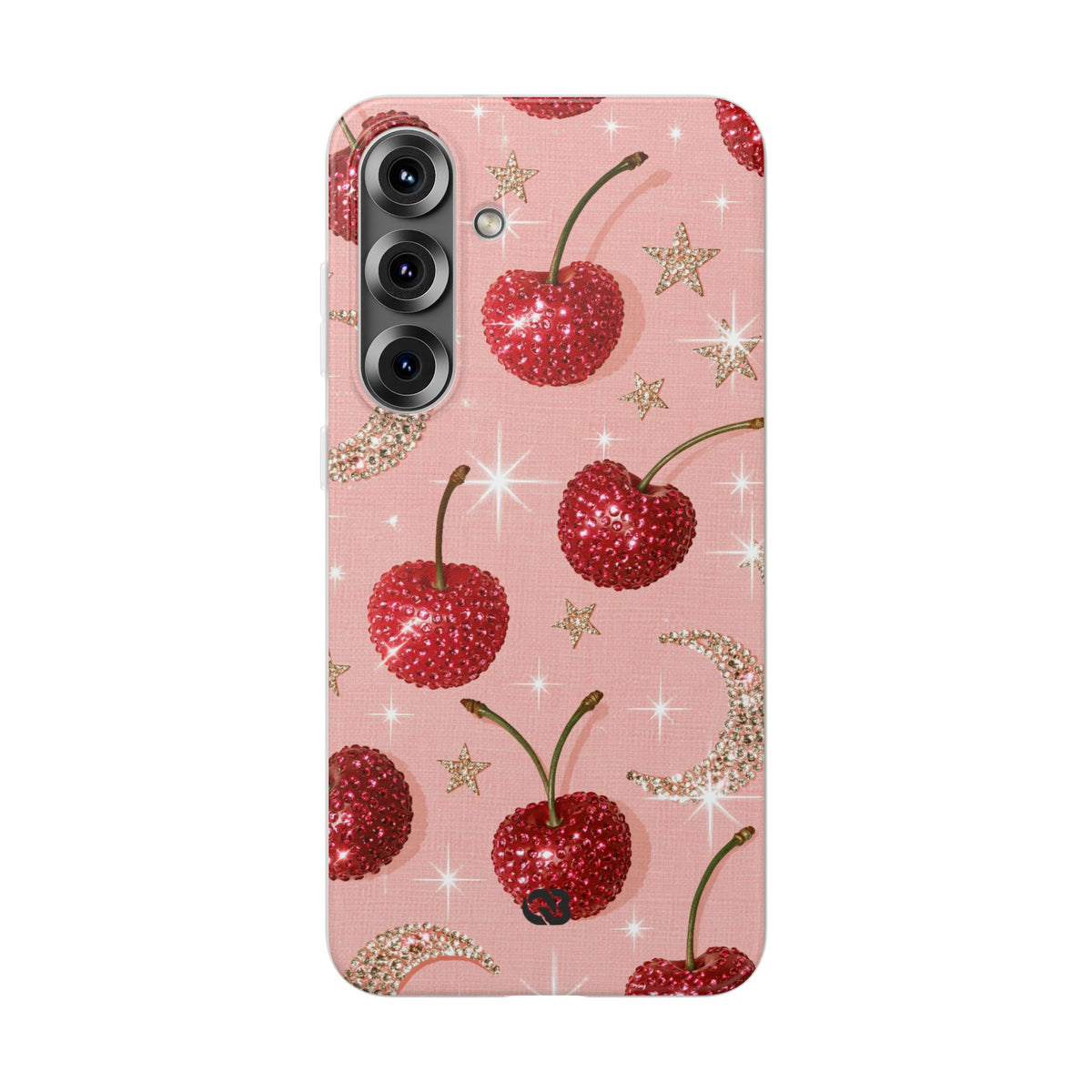 Bedazzled Ruby Cherries · Lite Phone Case for Samsung · Pink
