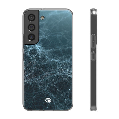 Teal Lite Phone Case for Samsung - Arctic Neural Mesh