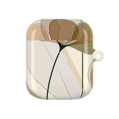 Translucent Petal Contour · Hard Case for AirPods & AirPods Pro · Beige