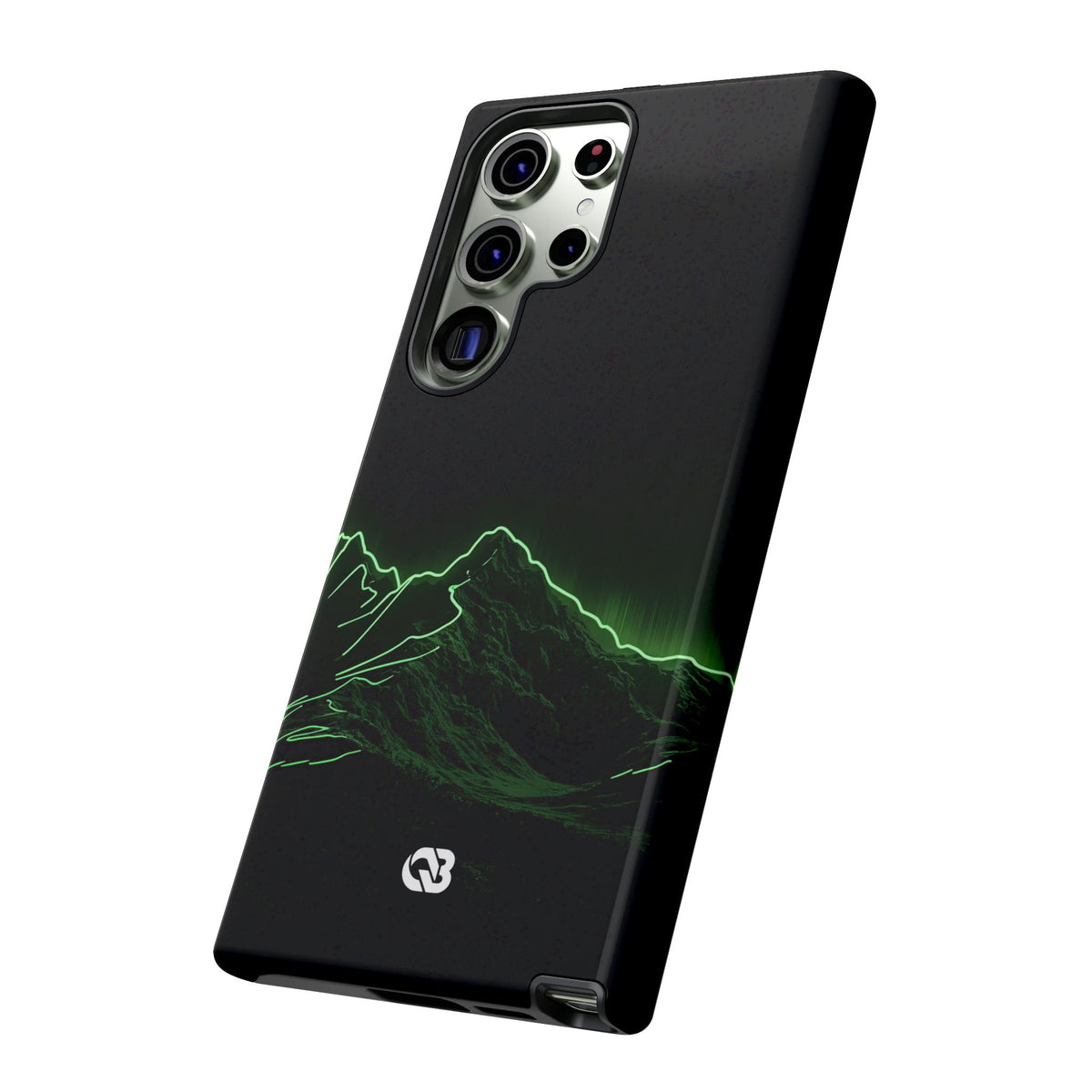 Nordic Mountain Contour · Tough Phone Case for Samsung · Black