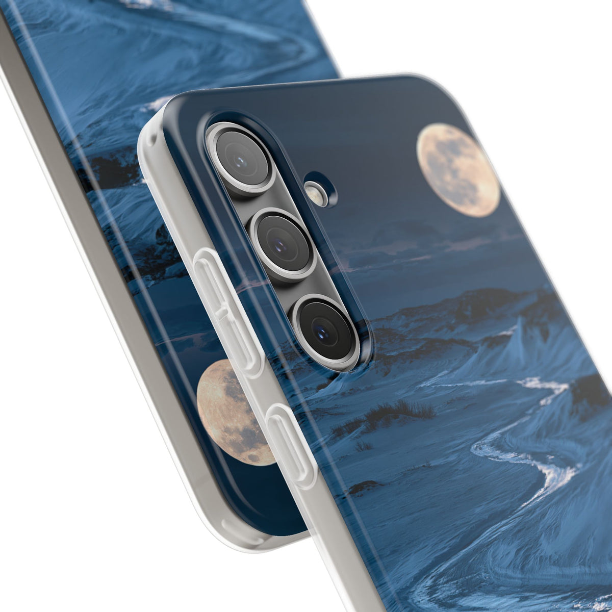 Arctic Moon Drift · Lite Phone Case for Samsung · Blue