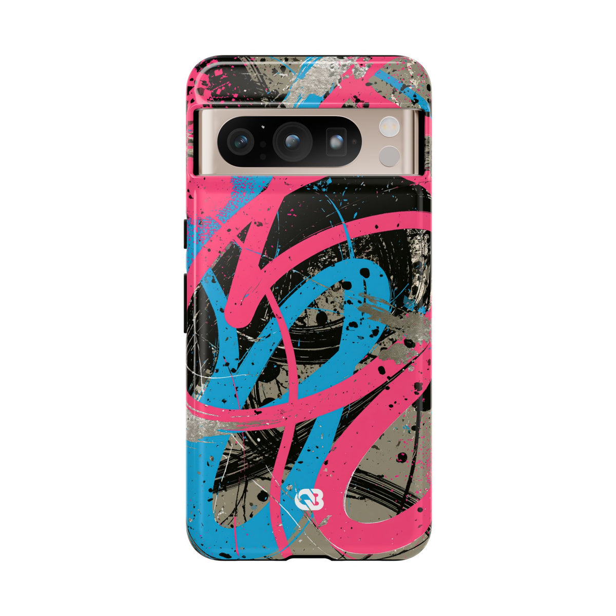 Cyber Splatter Flow · Tough Phone Case for Pixel ·  Pink