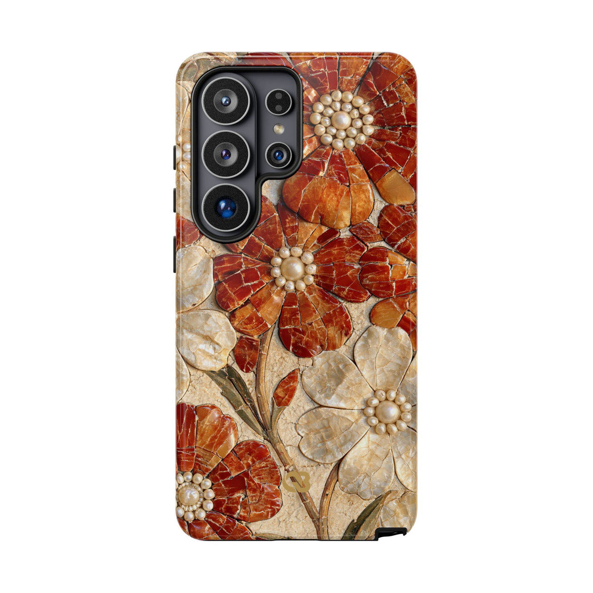 Carnelian Pearl Bloom · Tough Phone Case for Samsung · Orange