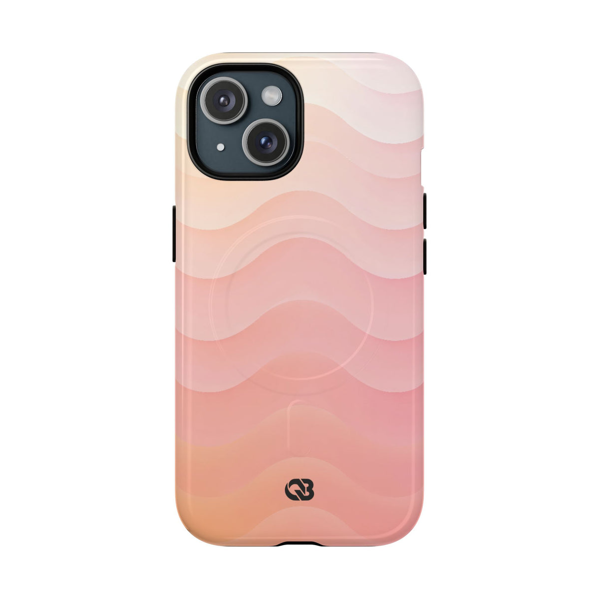 Blush Horizon Waves · Tough 2.0 Magnetic Phone Case for iPhone · Pink