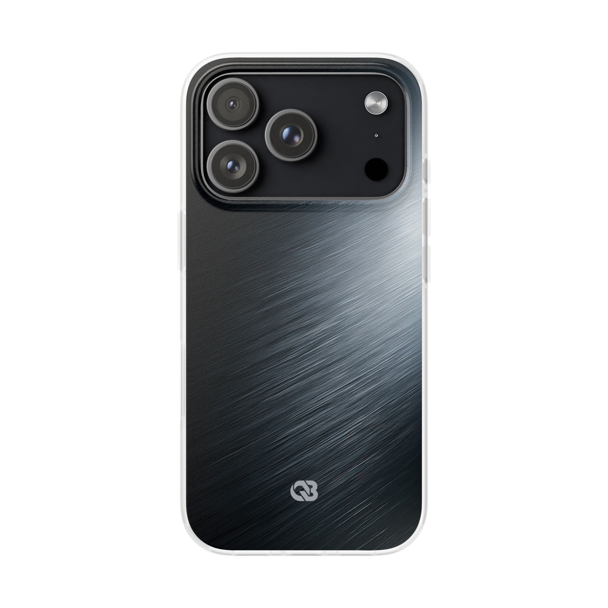 Grey Lite Phone Case for iPhone - Charcoal Brushed Steel