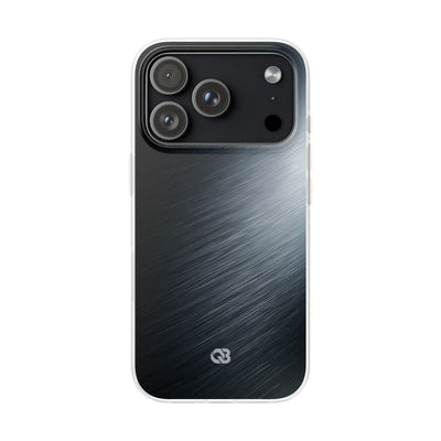 Grey Lite Phone Case for iPhone - Charcoal Brushed Steel