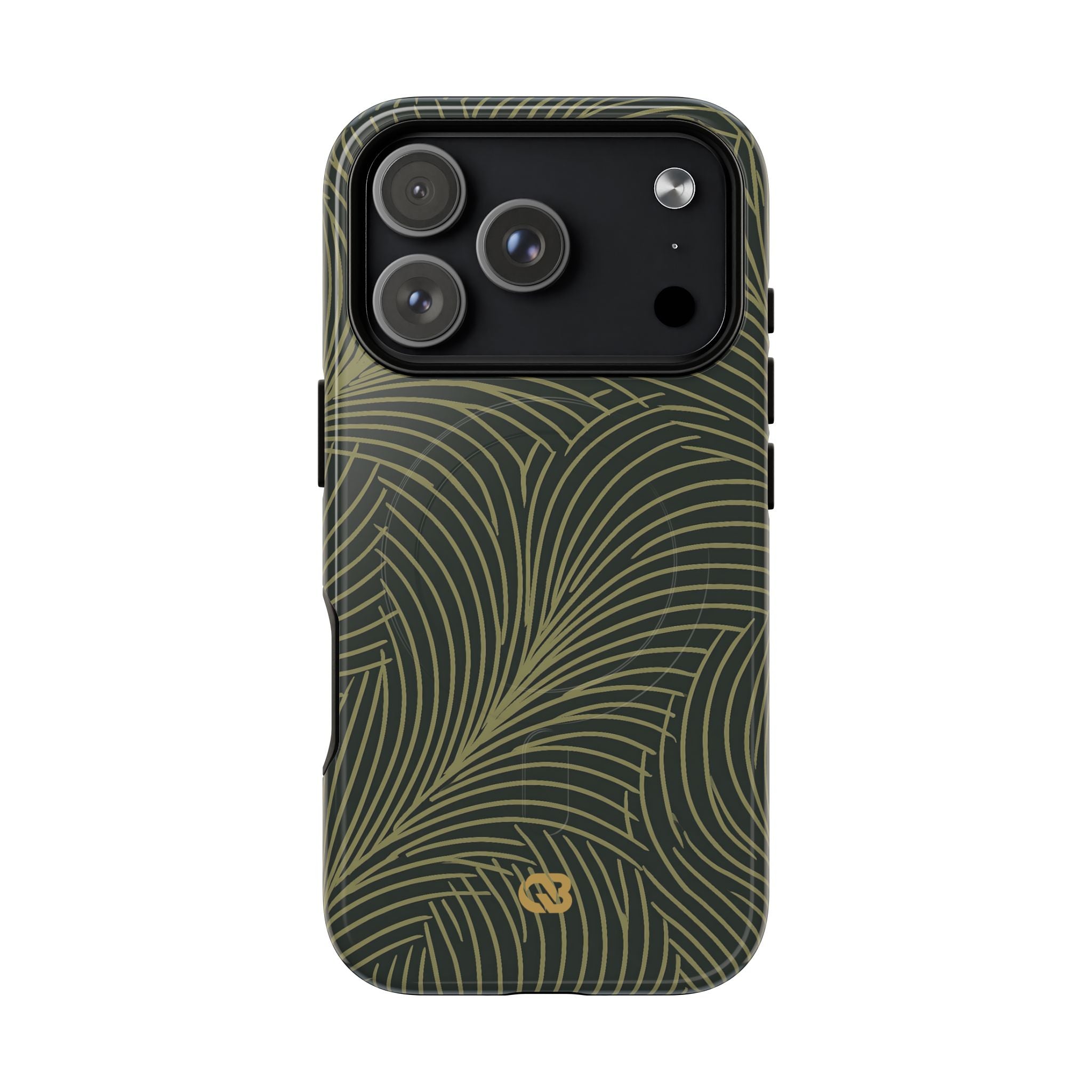 Green Tough 2.0 Magsafe Phone Case for iPhone - Dark Olive Plume