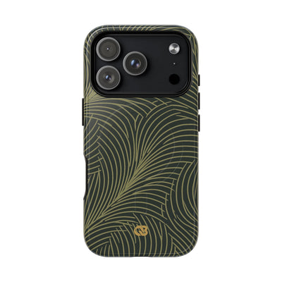 Green Tough 2.0 Magsafe Phone Case for iPhone - Dark Olive Plume
