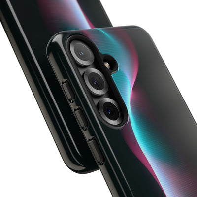 Neon Pixel Flow · Tough Phone Case for Samsung · Black