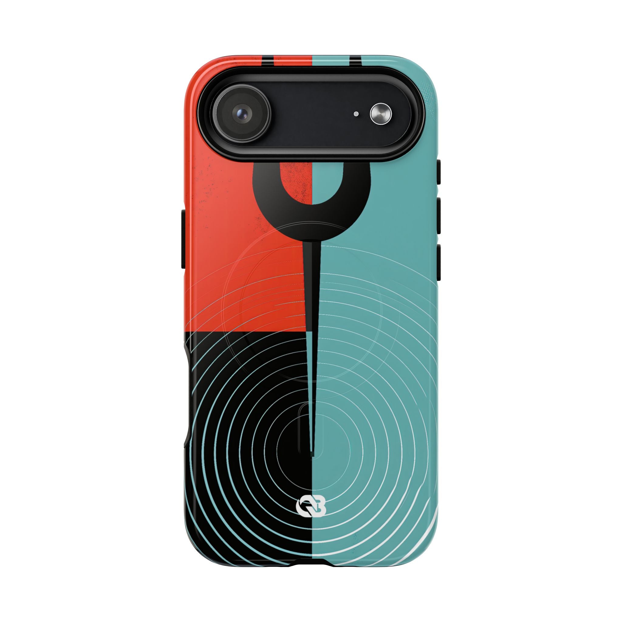 Teal Tough 2.0 Magsafe Phone Case for iPhone - Sonic Static Split