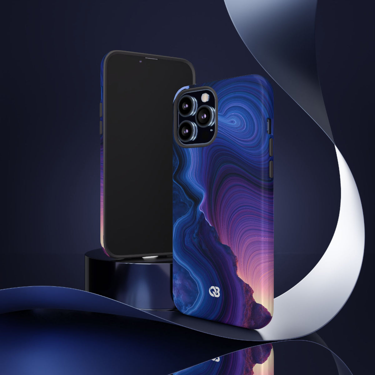 Radiant Strata · Tough Phone Case for iPhone · Blue