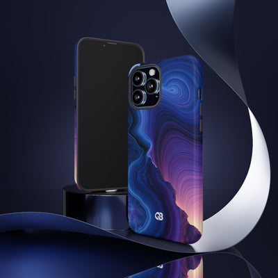 Radiant Strata · Tough Phone Case for iPhone · Blue