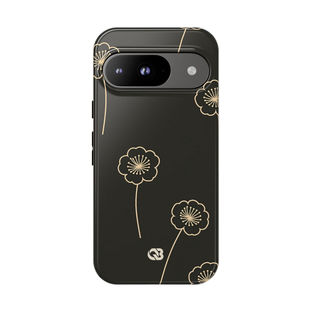 Nocturne Bloom Contours · Tough Phone Case for Pixel ·  Black