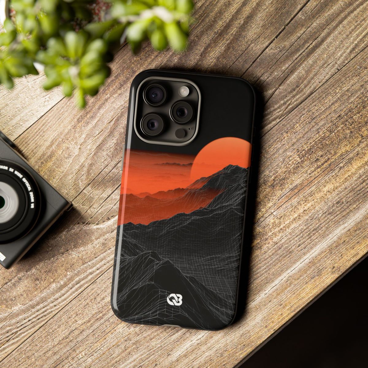Solar Ridge Mesh · Tough Phone Case for iPhone · Black