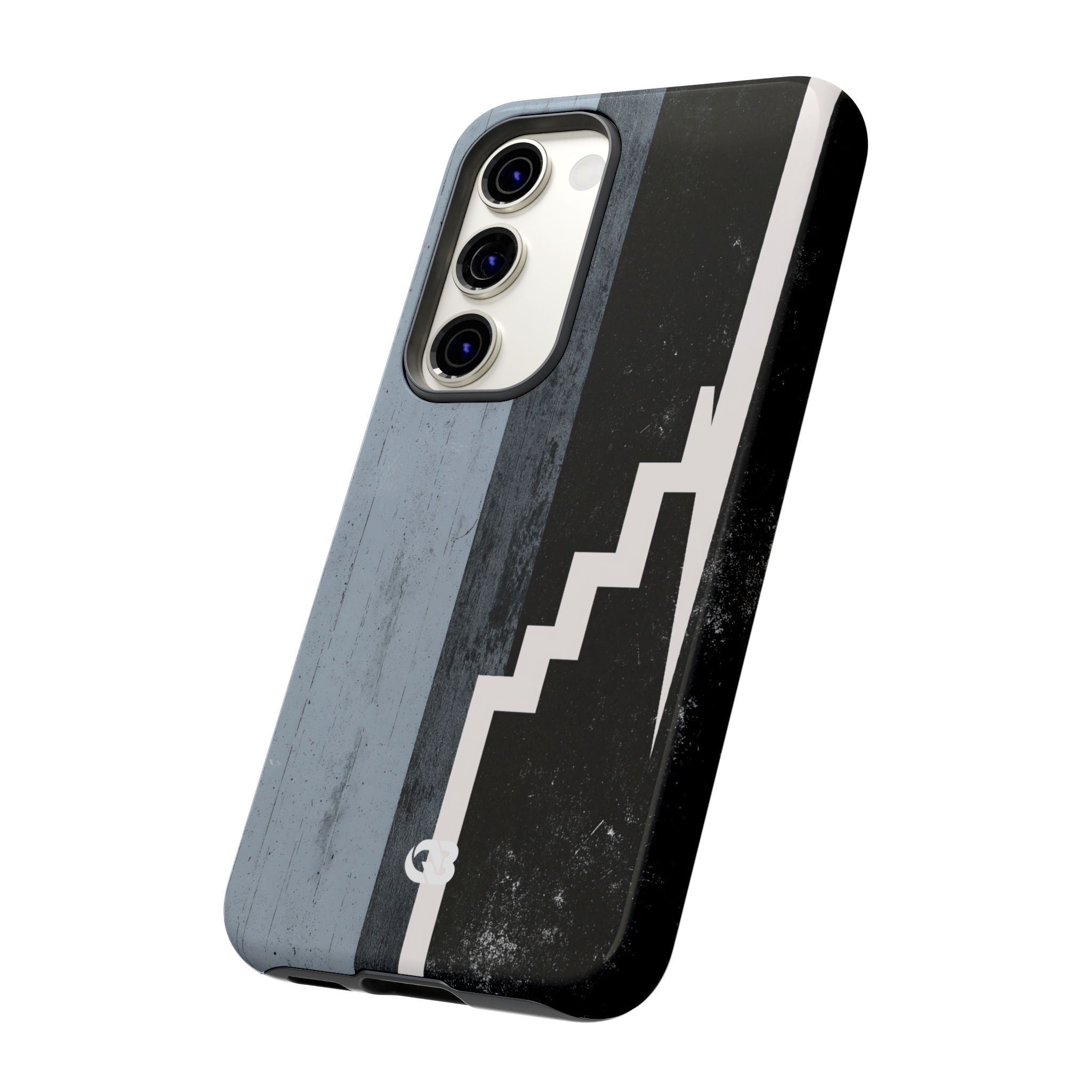 Grey Tough Phone Case for Samsung - Industrial Concrete Void