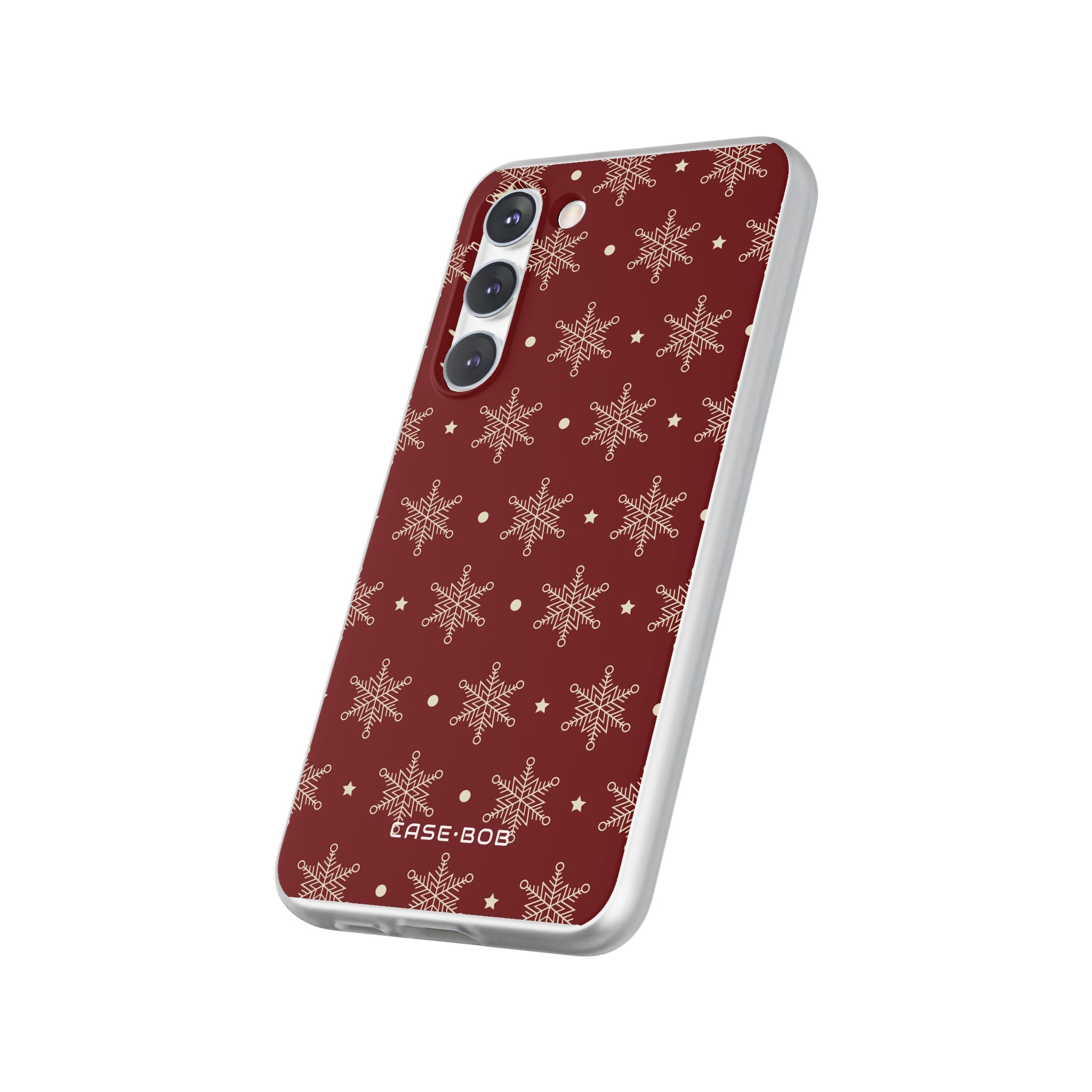 Creme Schneeflocke Crimson Samsung S23 Plus Case - Soft