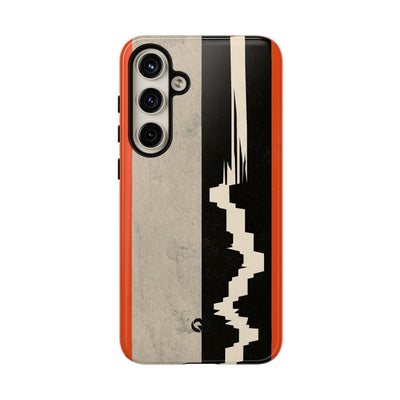 Orange Tough Phone Case for Samsung - Orange Monolith Rift