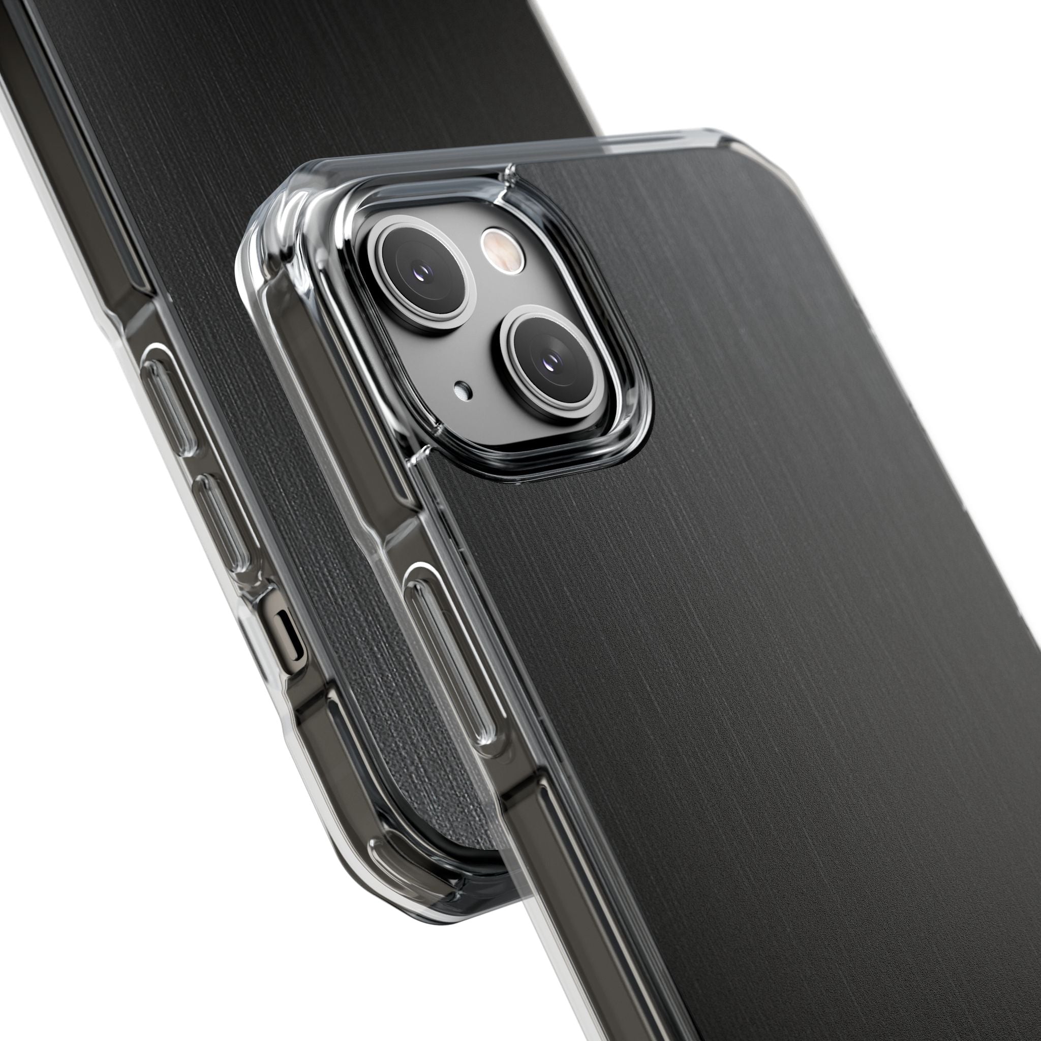 Black Impact MagSafe Phone Case for iPhone - Brushed Obsidian Slate