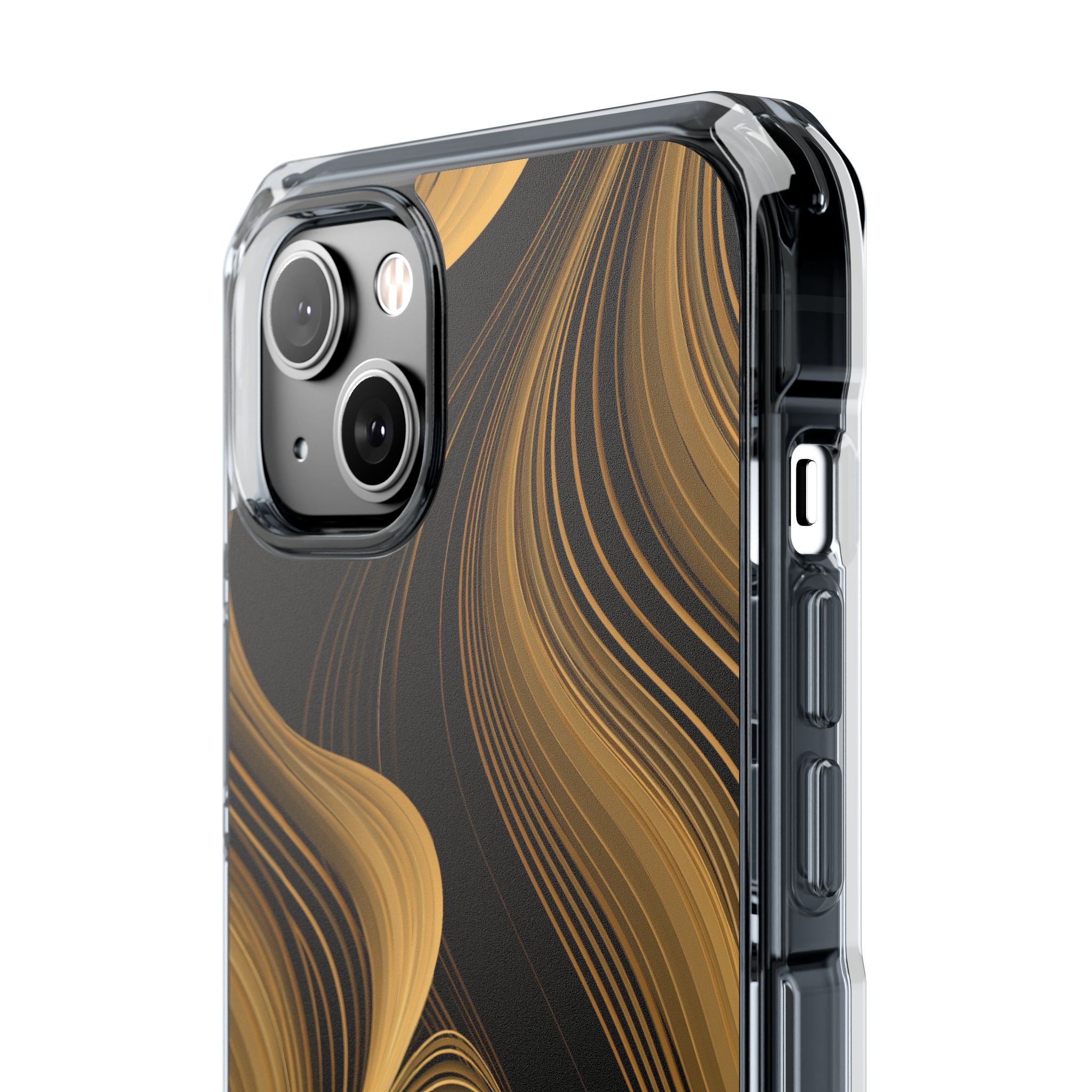 Gold Impact MagSafe Phone Case for iPhone - Molten Copper Strands