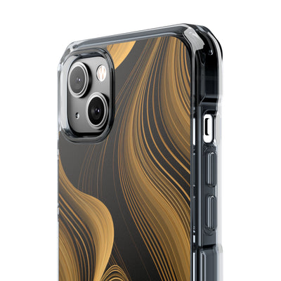 Gold Impact MagSafe Phone Case for iPhone - Molten Copper Strands