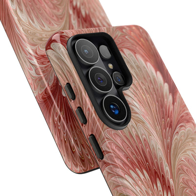 Blush Petal Plume · Tough Phone Case for Samsung · Pink