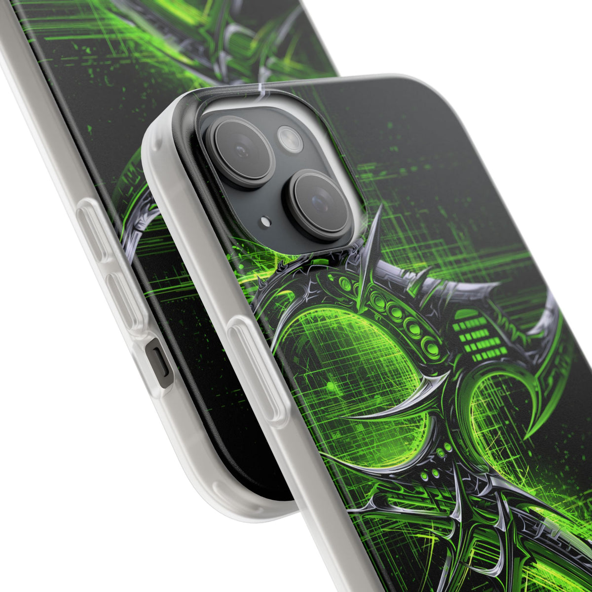 Cyber Sigil Grid · Lite Phone Case for iPhone ·  Green