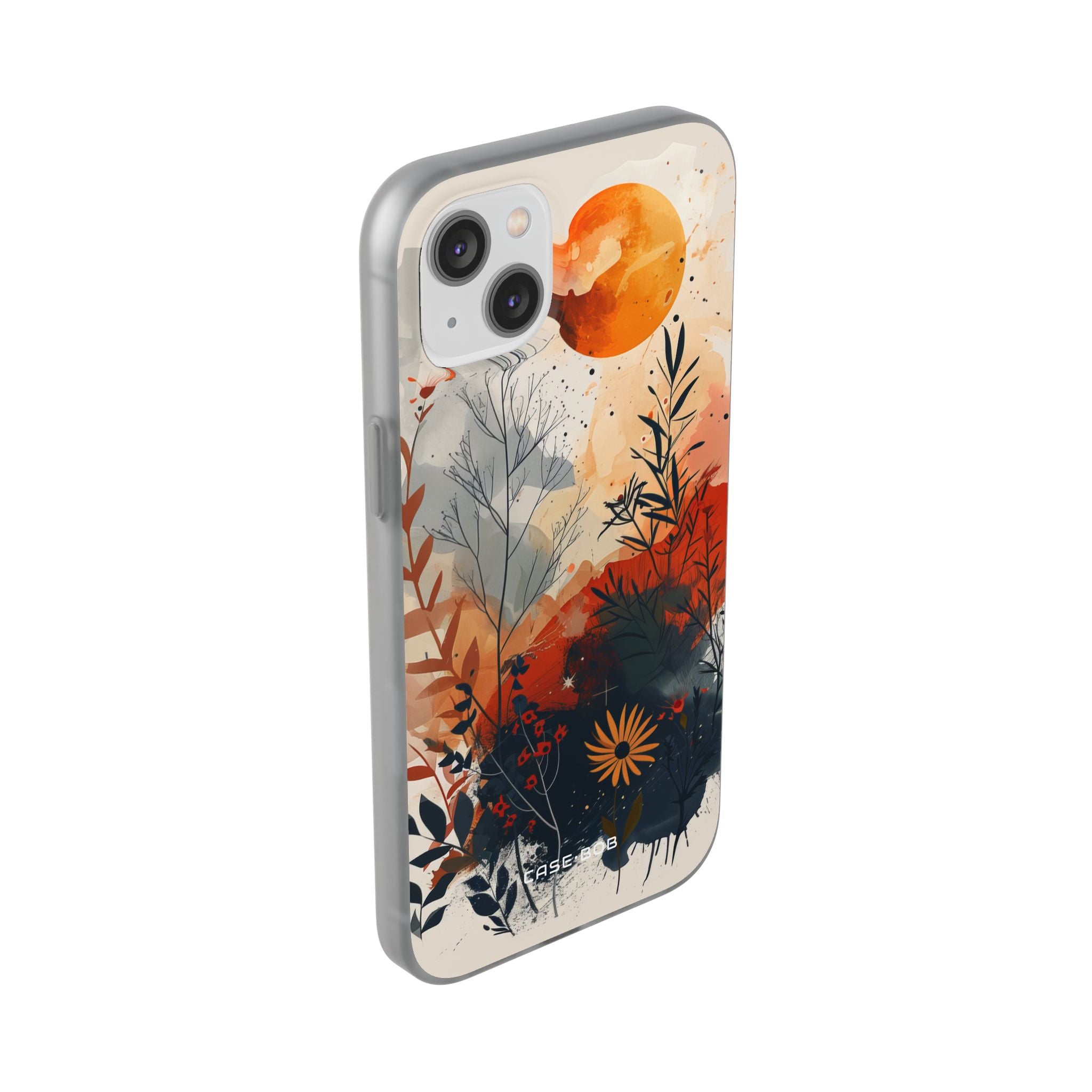 Orange Solstice iPhone 14 Plus Case - Soft