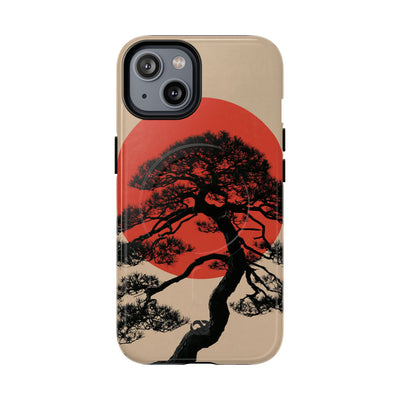 Crimson Pine Solitude · Tough 2.0 Magnetic Phone Case for iPhone · Beige