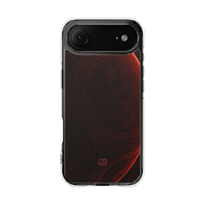 Red Impact MagSafe Phone Case for iPhone - Crimson Flare Flux