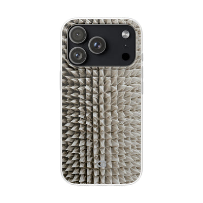 Beige Lite Phone Case for iPhone - Bone Spiked Grid