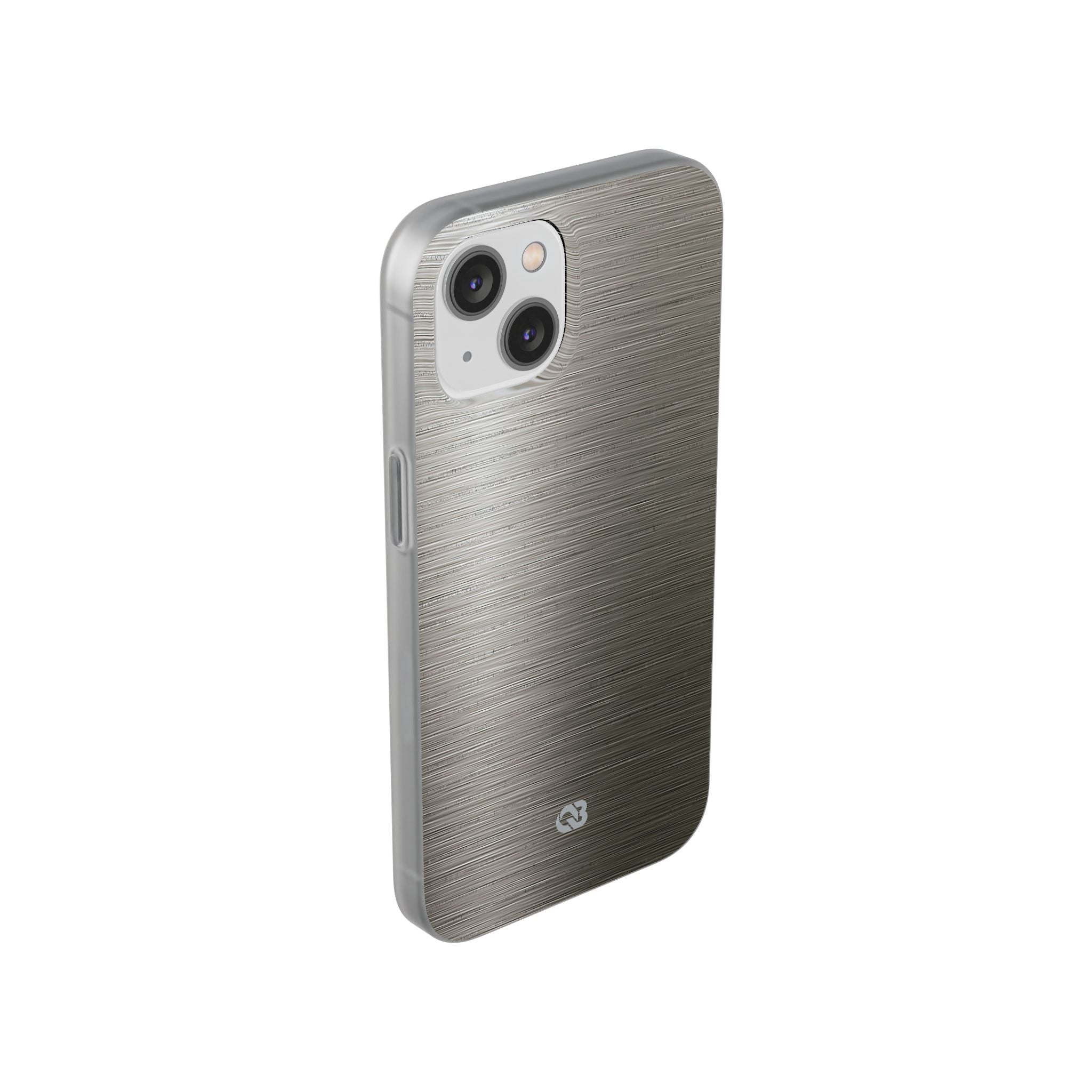 Grey Lite Phone Case for iPhone - Brushed Industrial Steel