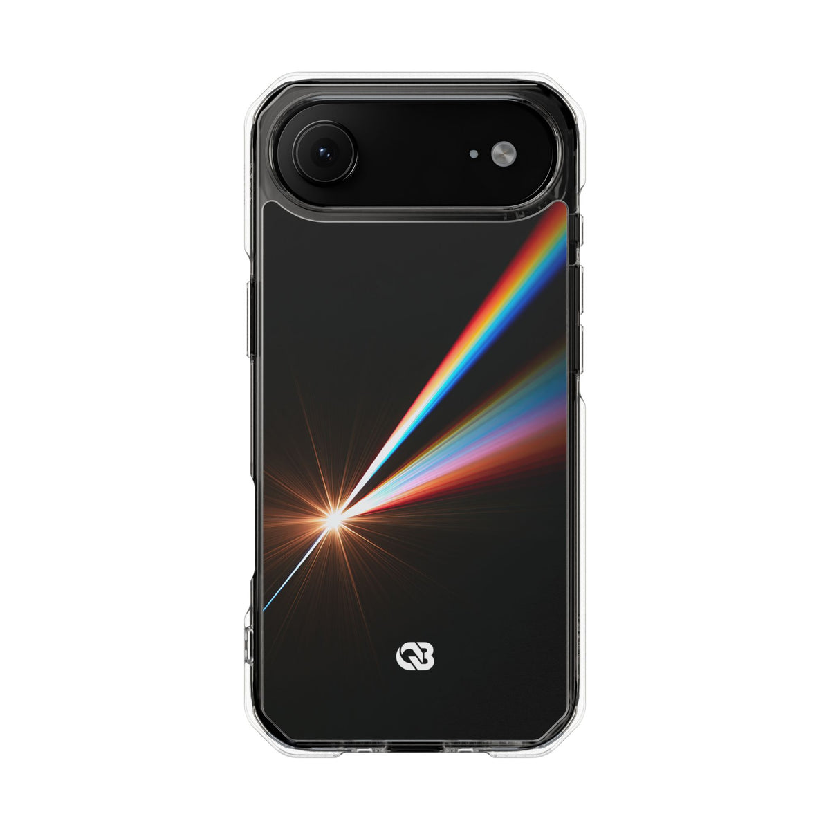 Spectral Refraction · Clear Impact Magnetic Phone Case for iPhone · Black