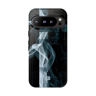Black Tough Phone Case for Google Pixel - Arctic Vapor Grid