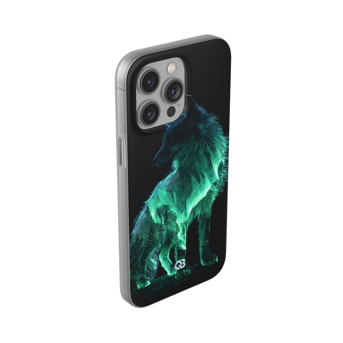 Nordic Aurora Fox · Lite Phone Case for iPhone ·  Teal
