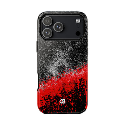 Crimson Noir Drip · Tough Phone Case for iPhone · Black